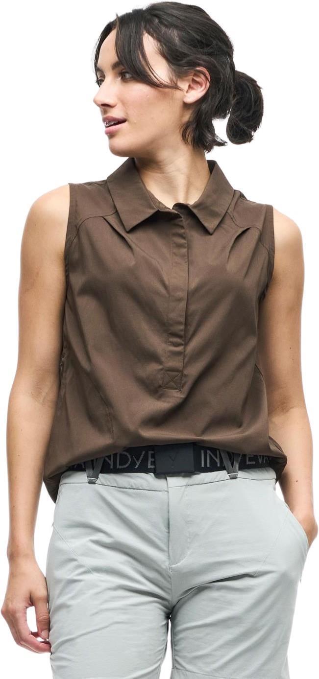 Zufara II Sleeveless Button Up - Womens - Maroon 1