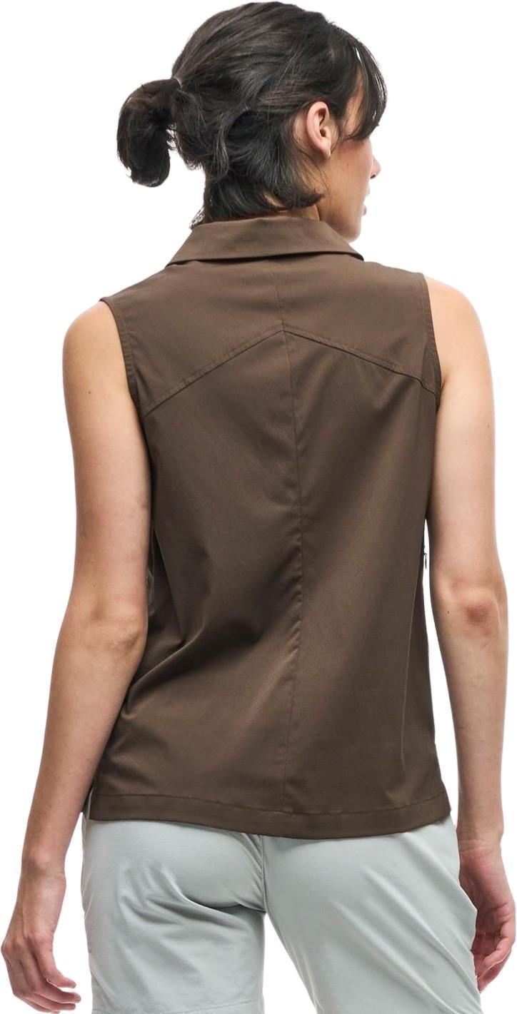 Zufara II Sleeveless Button Up - Womens - Maroon 2