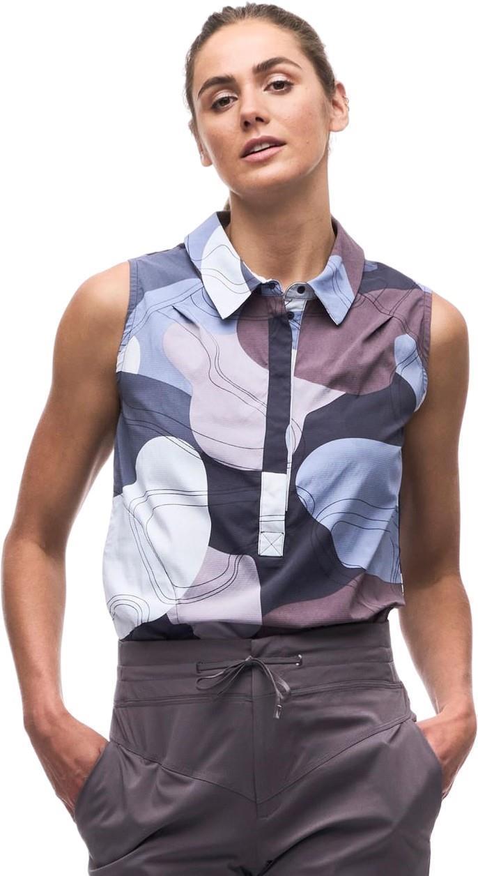 Zufara II Sleeveless Button Up - Womens - Odyssey Topo Print 1