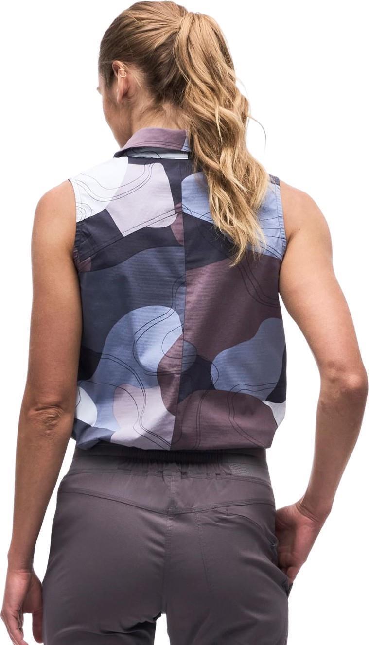 Zufara II Sleeveless Button Up - Womens - Odyssey Topo Print 2