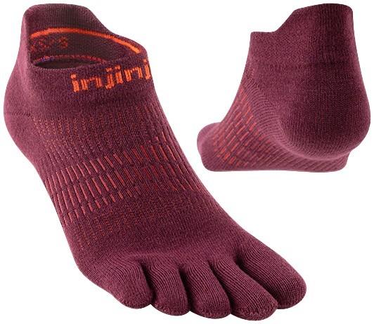 Run Lightweight No-Show Socks - Womens - mahogany 1