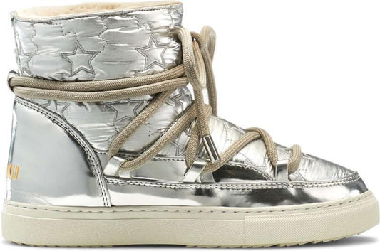 Bomber Star Sneakers - Womens - Silver 1