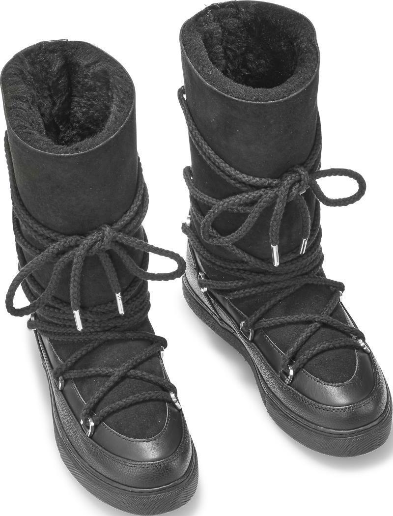 Classic High Laced Boots - Womens - Black 3