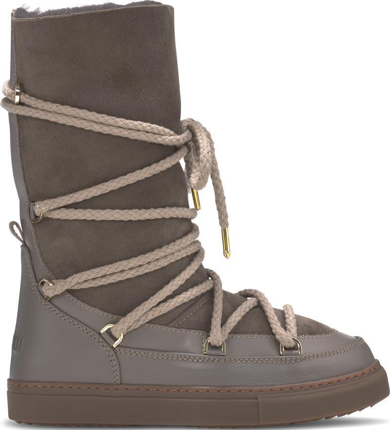 Classic High Laced Boots - Womens - Taupe 1