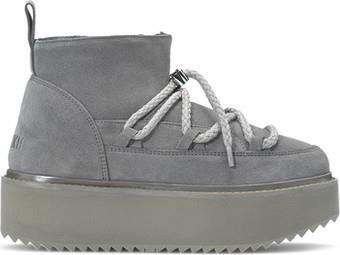 Classic Low Platform Sneakers - Womens - Grey 1