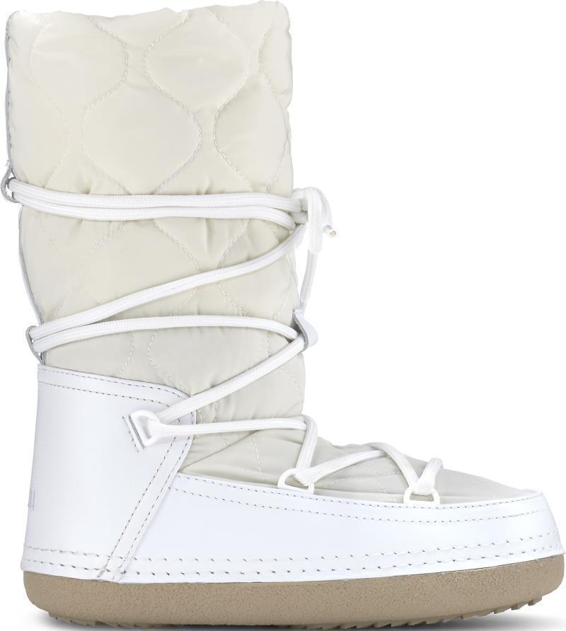 Classic Padded High Boots - Womens - White 1