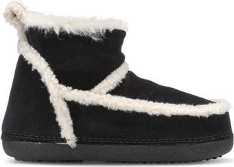 Classic Shearling Low Boots - Womens - Black 1