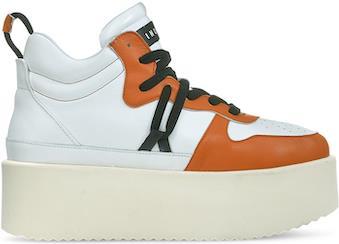 Colette High Sneakers - Womens - Orange 2