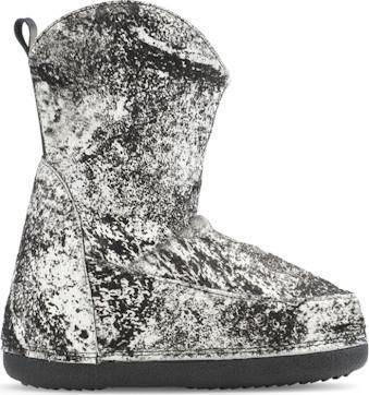 Cowboy Print Wedge Boots - Womens - Beige 1