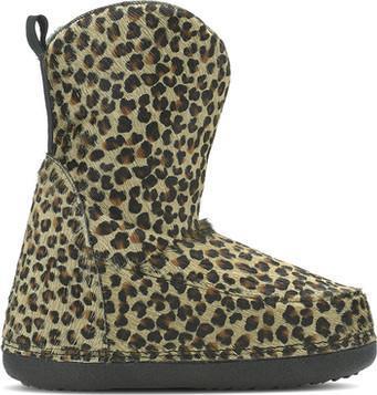 Cowboy Print Wedge Boots - Womens - Green 1