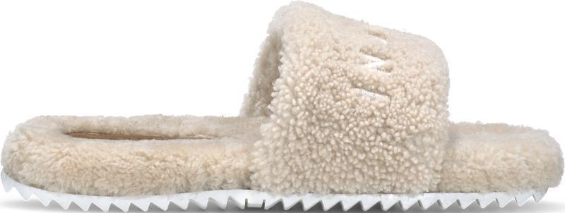 Cozy Curly Slippers - Womens - cream 1