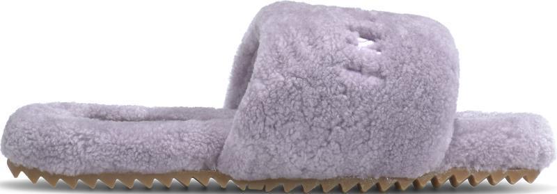 Cozy Curly Slippers - Womens - purple 1
