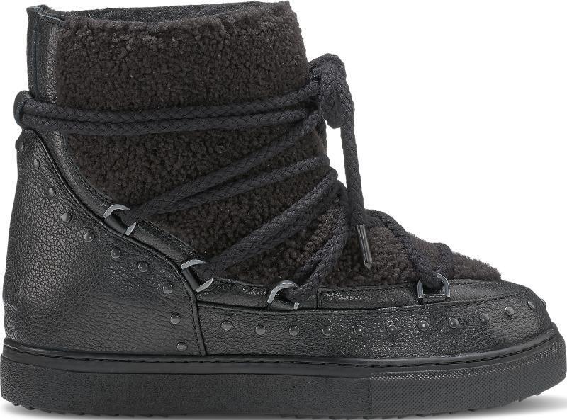 Curly Rock Wedge Sneakers - Womens - Black 1
