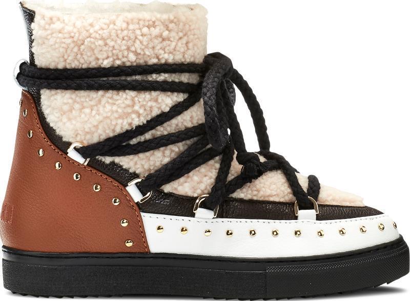 Curly Rock Wedge Sneakers - Womens - Cream 1