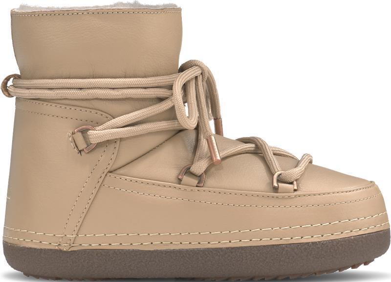 Full Leather Boots - Womens - Beige 1