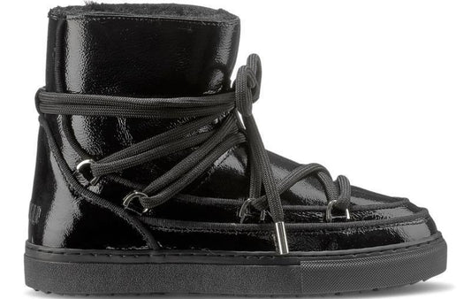 Full Leather Naplack Sneakers - Womens - Black 1
