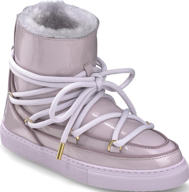 Full Leather Naplack Sneakers - Womens - Purple 2
