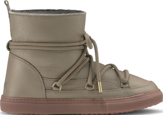 Full Leather Sneakers - Mens - Taupe 1