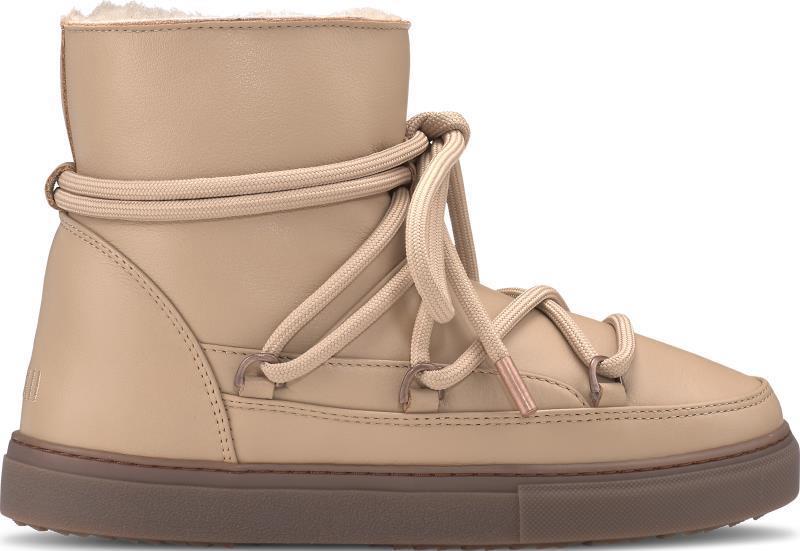 Full Leather Sneakers - Womens - Beige 1