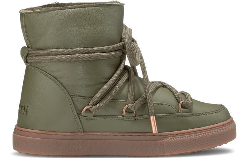 Full Leather Sneakers - Womens - Green 1