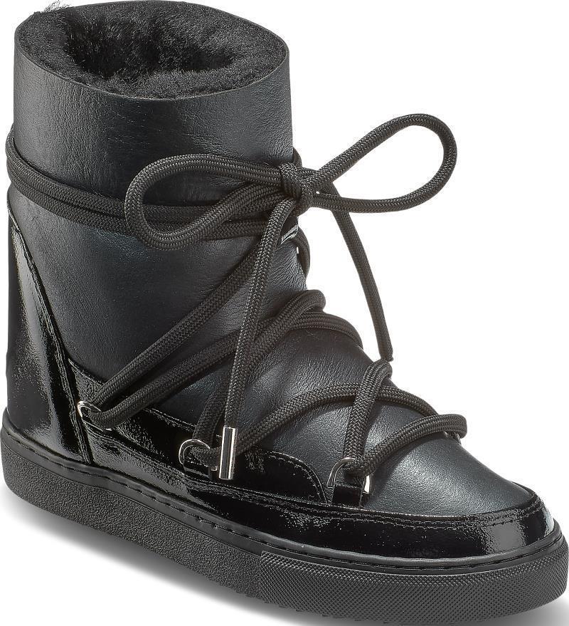 Gloss Wedge Sneakers - Womens - Black 2