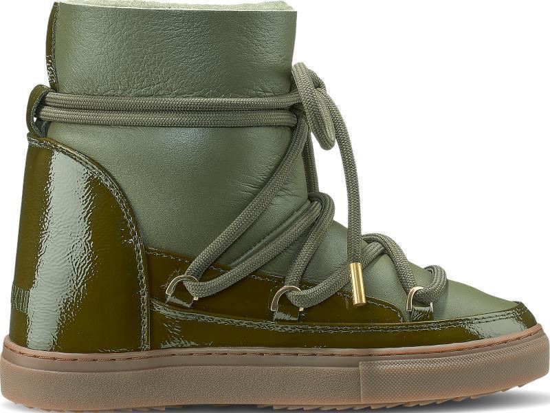 Gloss Wedge Sneakers - Womens - Green 1