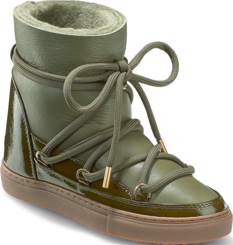 Gloss Wedge Sneakers - Womens - Green 2