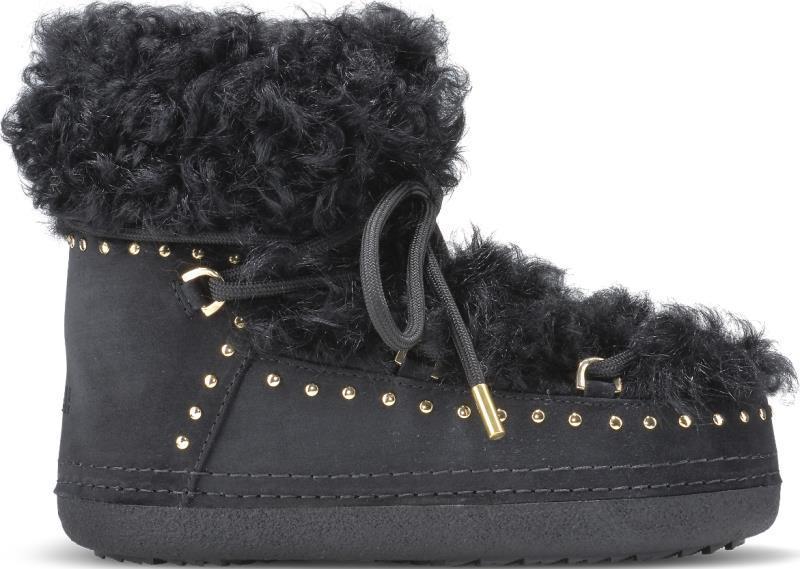 Long Curly Boots - Womens - Black 1