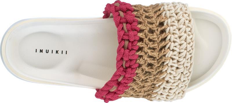 Loose Knitted Sandals - Womens - Fuchsia 1