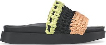 Loose Knitted Sandals - Womens - Lime 1