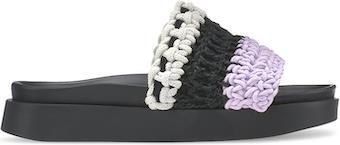 Loose Knitted Sandals - Womens - off white 1