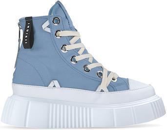 Matilda Canvas High Sneakers - Womens - Blue 2