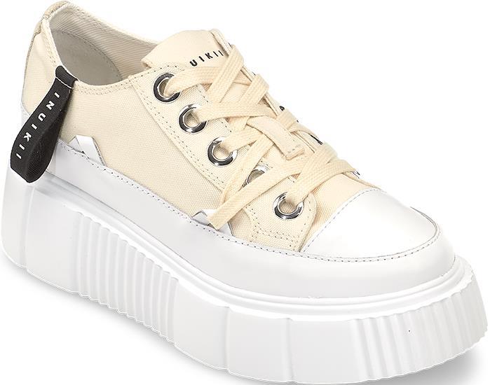 Matilda Canvas Low Sneakers - Womens - Beige 1