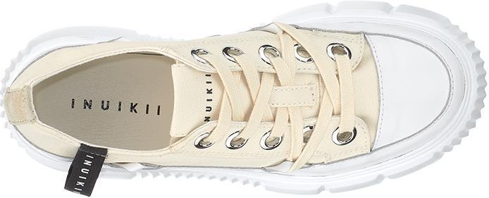 Matilda Canvas Low Sneakers - Womens - Beige 3