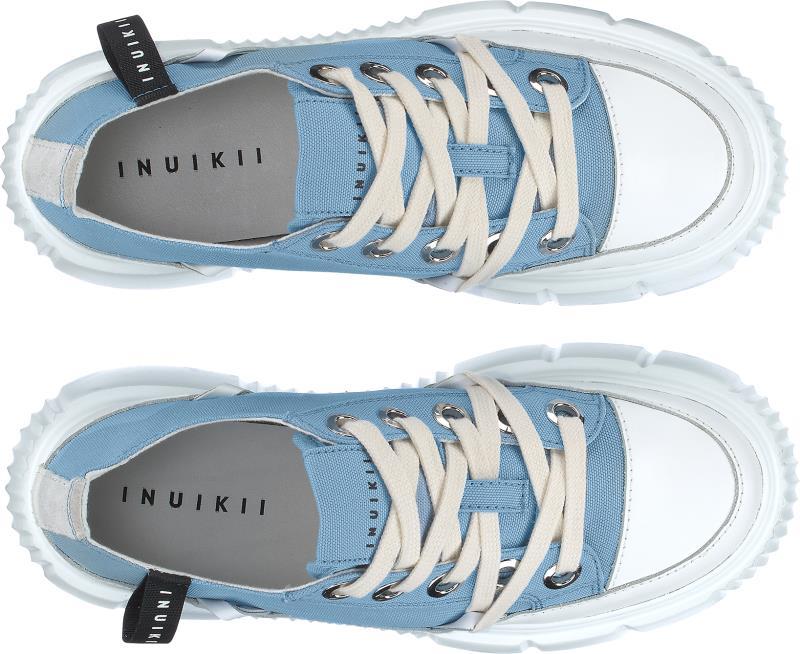 Matilda Canvas Low Sneakers - Womens - Blue 3