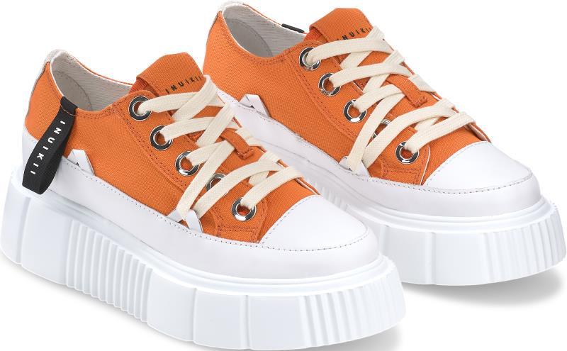 Matilda Canvas Low Sneakers - Womens - White 1