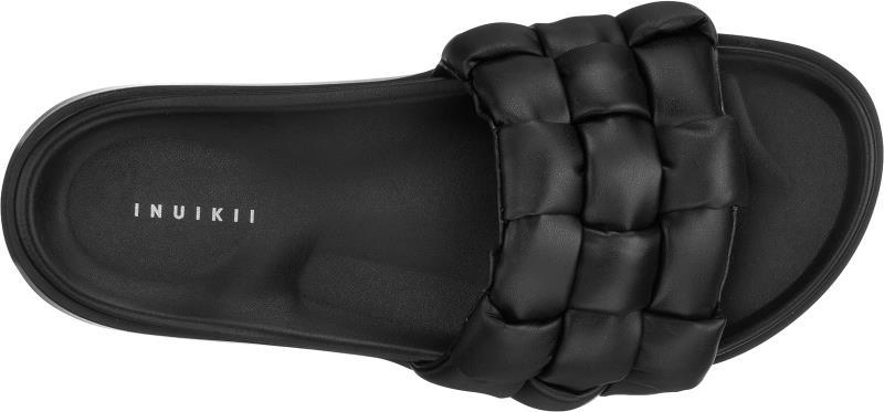 Padded Braided Sandals - Womens - Black 1