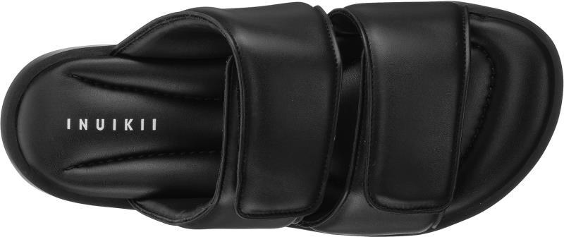 Padded Double Band Sandals - Womens - Black 1