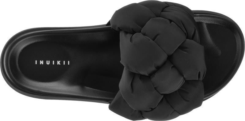 Puffer Braided Sandals - Womens - Black 1