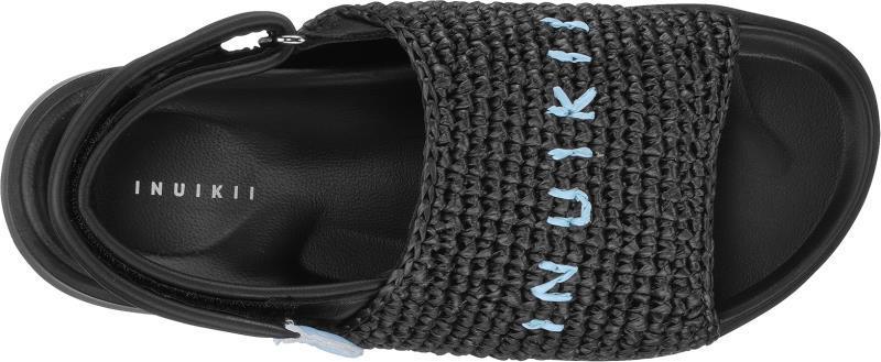 Raffia Sandals - Womens - Black 1