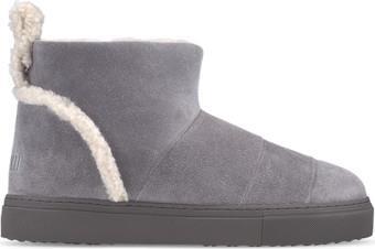 Shearling Slipin Boots - Womens - Grey 1
