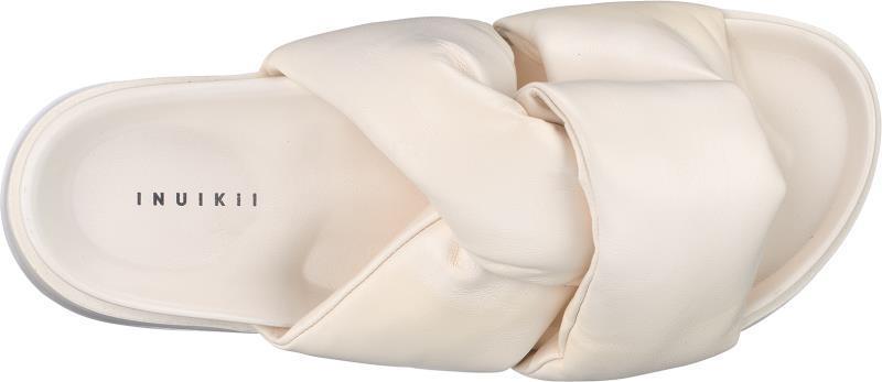 Soft Crossed Sandals - Womens - Cream 1