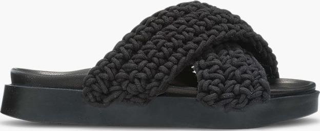 Woven Sandals - Womens - Black 1