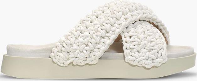Woven Sandals - Womens - White 1
