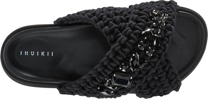 Woven Stones Platform Sandals - Womens - true black 1