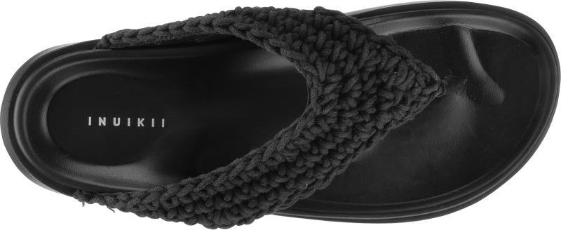 Woven Toe Sandals - Womens - Black 1