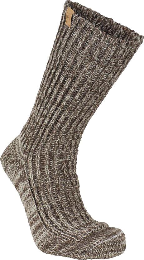 NLS Rag Socks - chocolate mouline 1