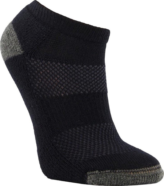 Mesh Hiker Ankle Socks - black / grey 1