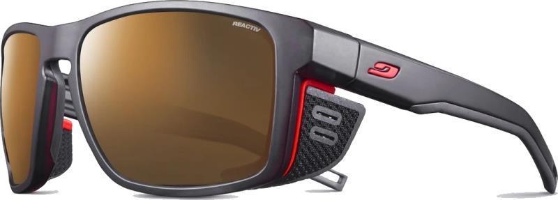 Shield - Translucent Black / Neon Orange Frame - Reacttiv High Mountain 2-4 Brown Lens - not applicable 1