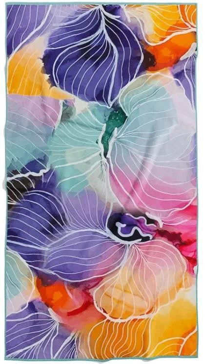 Beach Towel - abstract flower 1